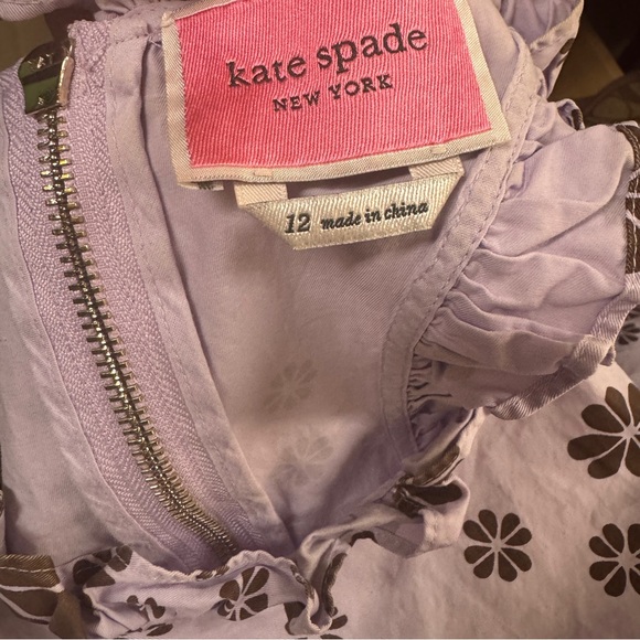 Kate Spade New York Flora Spade Midi Dress Frozen Lilac Size 12 - Picture 4 of 7
